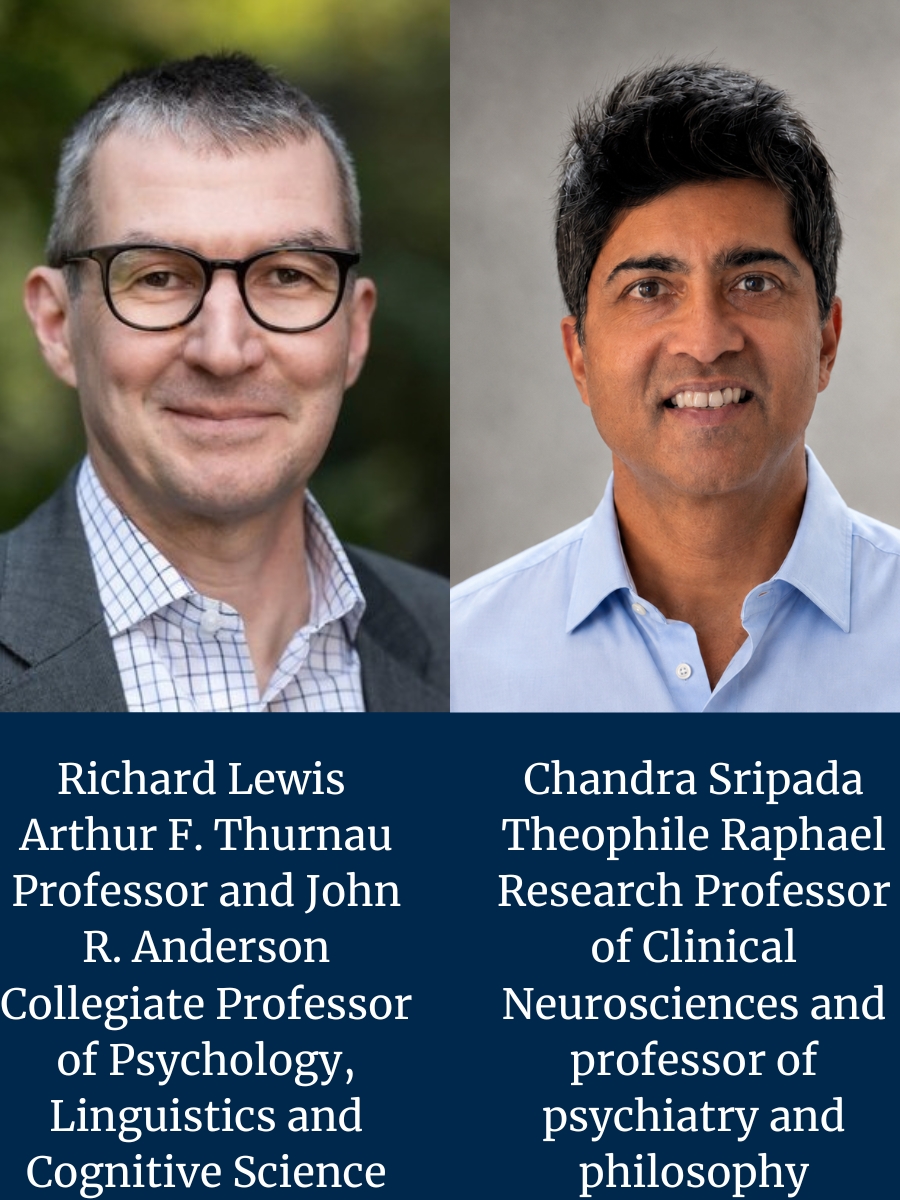 Headshots of Richard Lewis and Chandra Sripada
